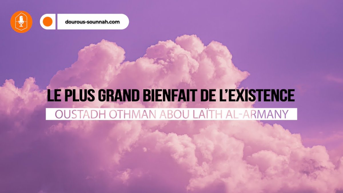 DourousSounnah's tweet photo. Le plus grand bienfait de l’existence - (oustadh Abou Laïth 'Othmân Al-Armany)
https://t.co/KveSlqanmE
. https://t.co/qyJEc6bAJg