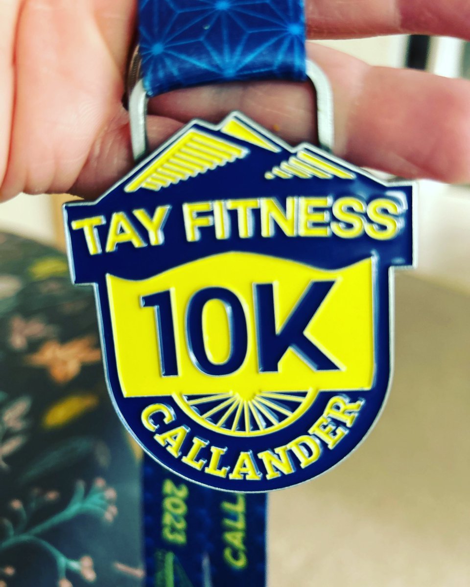 Callander 10k today, delighted with this! 💪