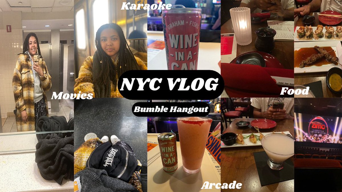 LaiahAvin's tweet photo. NEW VLOG!! NEW VLOG!! GO CHECK IT OUT!! Don’t forget to Like/Comment/Share &amp; SUBSCRIBE!!!! 😁 link down below @YouTube #bumble #daveandbusters #AMC #choruskaroake #rasushi #newyork #vlog #smallyoutuber #smallyoutubercommunity #vlogger #Subscribe https://t.co/2jh5C48nTF