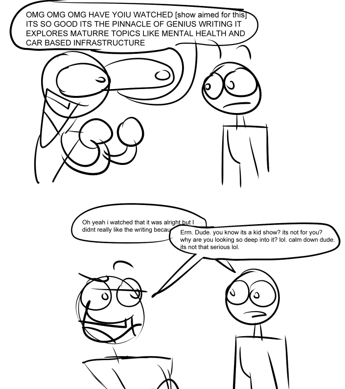 hate to be one of the "draws an obnoxious comic to portray something that is kinda annoying" but i see this way too much LOL