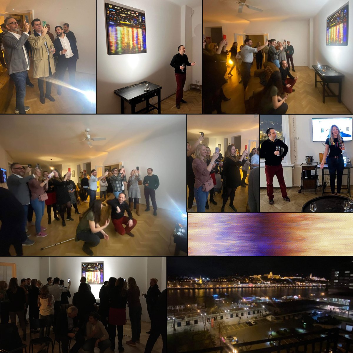 tamasantalart's tweet photo. On this Friday, I was able to present my first #manifold #NFT: 'Ad break' at #studioprovenance , which evokes the inner neon lights of Budapest. AR function was added #eyejackapp #nftexhibition
Story:🔗https://t.co/LlQYNlyfB9
#physicalNFT #budapestNFT #nftcollectors https://t.co/z9DBcYEUVo