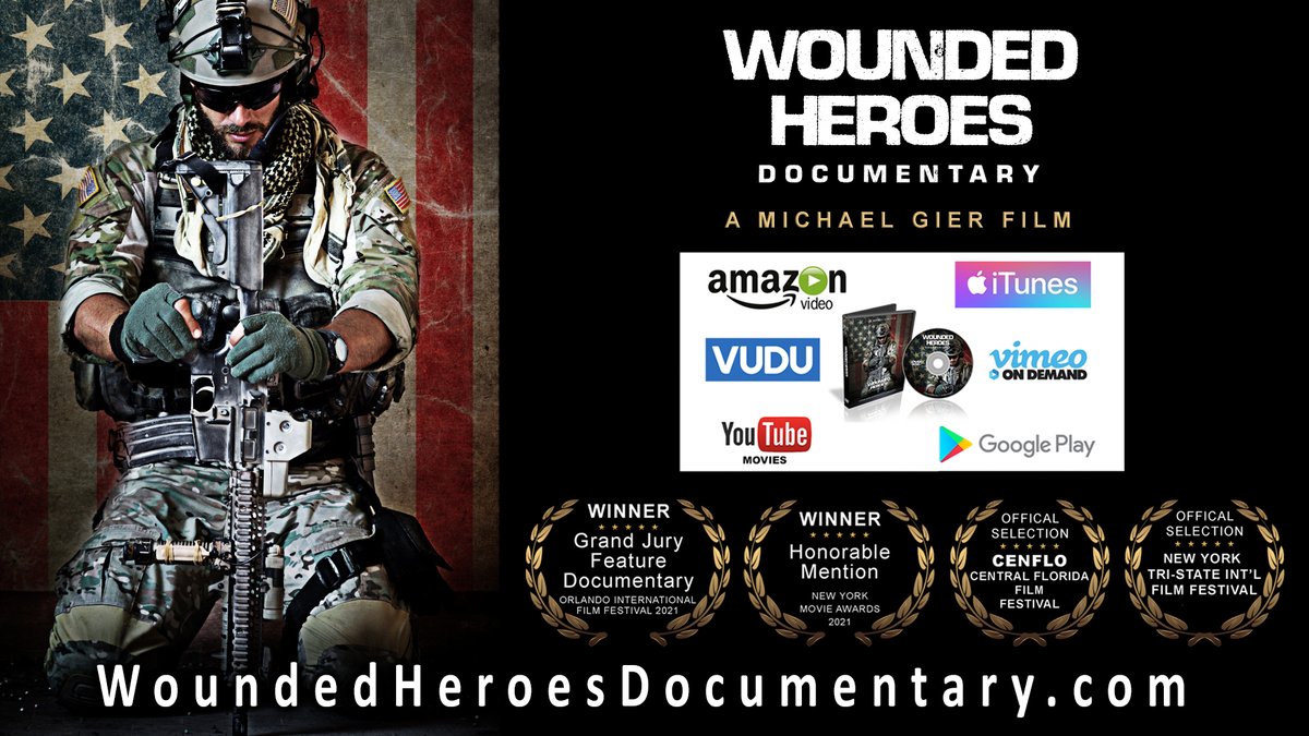WHDocumentary's tweet photo. Our award-winning "Wounded Heroes" documentary is being seen worldwide including the USA, Australia, Norway, Ireland, Canada, United Kingdom, New Zealand, Brazil, Denmark, Israel, &amp; Namibia in Southern Africa. Also available on Tubi, Fox Nation, &amp; Roku.

https://t.co/VfqiXqtLnG https://t.co/bBbS1V72vy