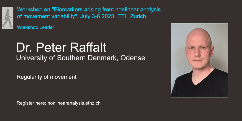 Deepak_K_Ravi's tweet image. Meet our Workshop Leader: Dr. Peter Raffalt from @SyddanskUni focuses on #entropy measures for the quantification of #regularity of human movements. We will learn about the tools, interpretations, methodological limitations from his expertise.

Join us: nonlinearanalysis.ethz.ch