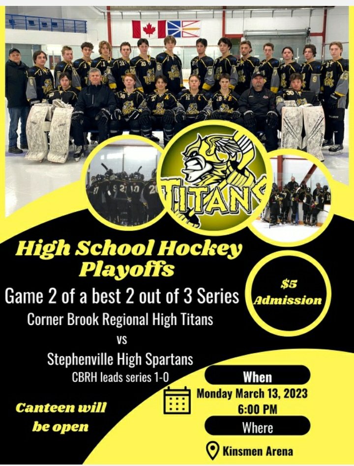 cbrh's tweet photo. High school hockey playoffs https://t.co/sLX4LELn0M