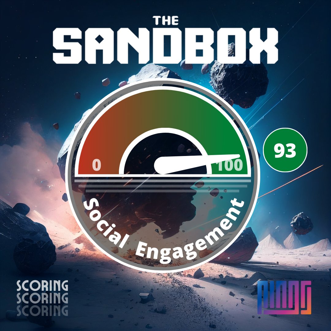 💯Scoring day!

🧐What does our community think about the Social Engagement on #THESANDBOX

🌍You want to know more about our notes on <a href="/TheSandboxGame/">The Sandbox</a> ?

Join our discord: discord.com/invite/vNw7wuQ…