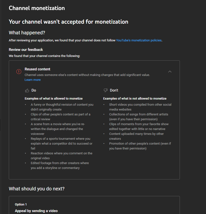 subtowolfy's tweet photo. Hey, @TeamYouTube! Is this reused content?https://t.co/f5tRJs5c9p (It's an extracted part from skeppy's video re-edited by me(added music, some zoom, cuts and some text) In my opinion, this makes the video to be authentic. My monetization request got denied a while ago from this. https://t.co/OZOJrHLw5t