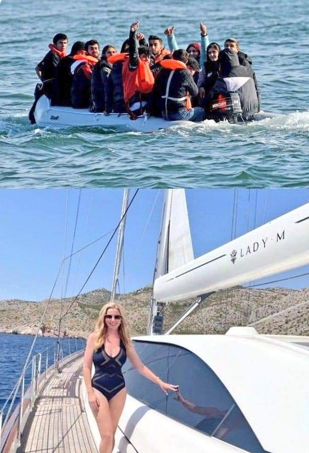 Britain_People's tweet photo. You can tell a lot about a person by which boat makes them angrier.

MICHELLE MONE has still not repaid OUR money.

RETWEET to remind her.

#PPEScandal https://t.co/ezrZCNrqMo