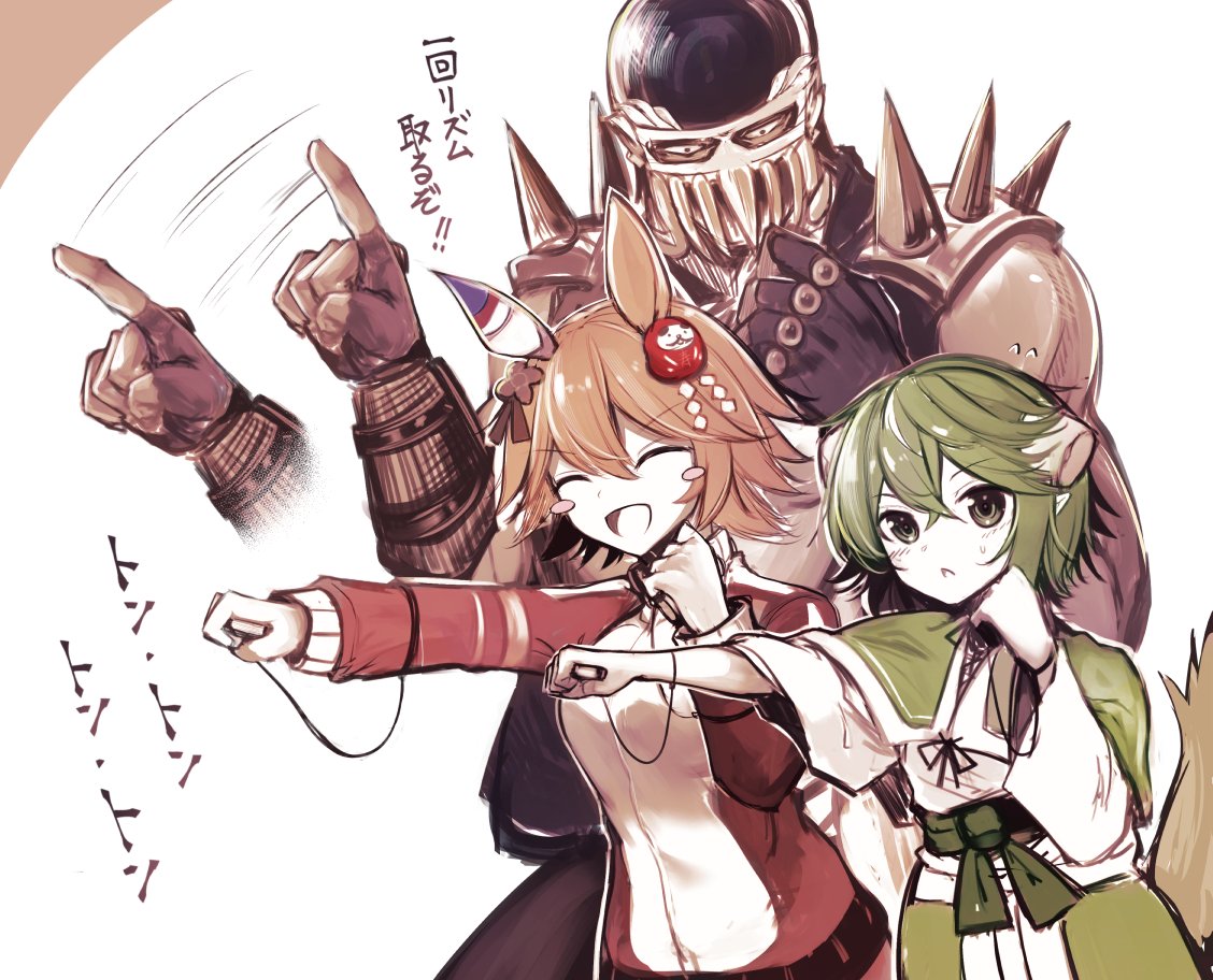 ヴァニラさん(@ice_ice_Vanila)のトコのAI一家🧹💀🔮ファンアートです 強めの幻覚
でも確かにあの時友情トレーニングのアイコンが出てたんだよ 