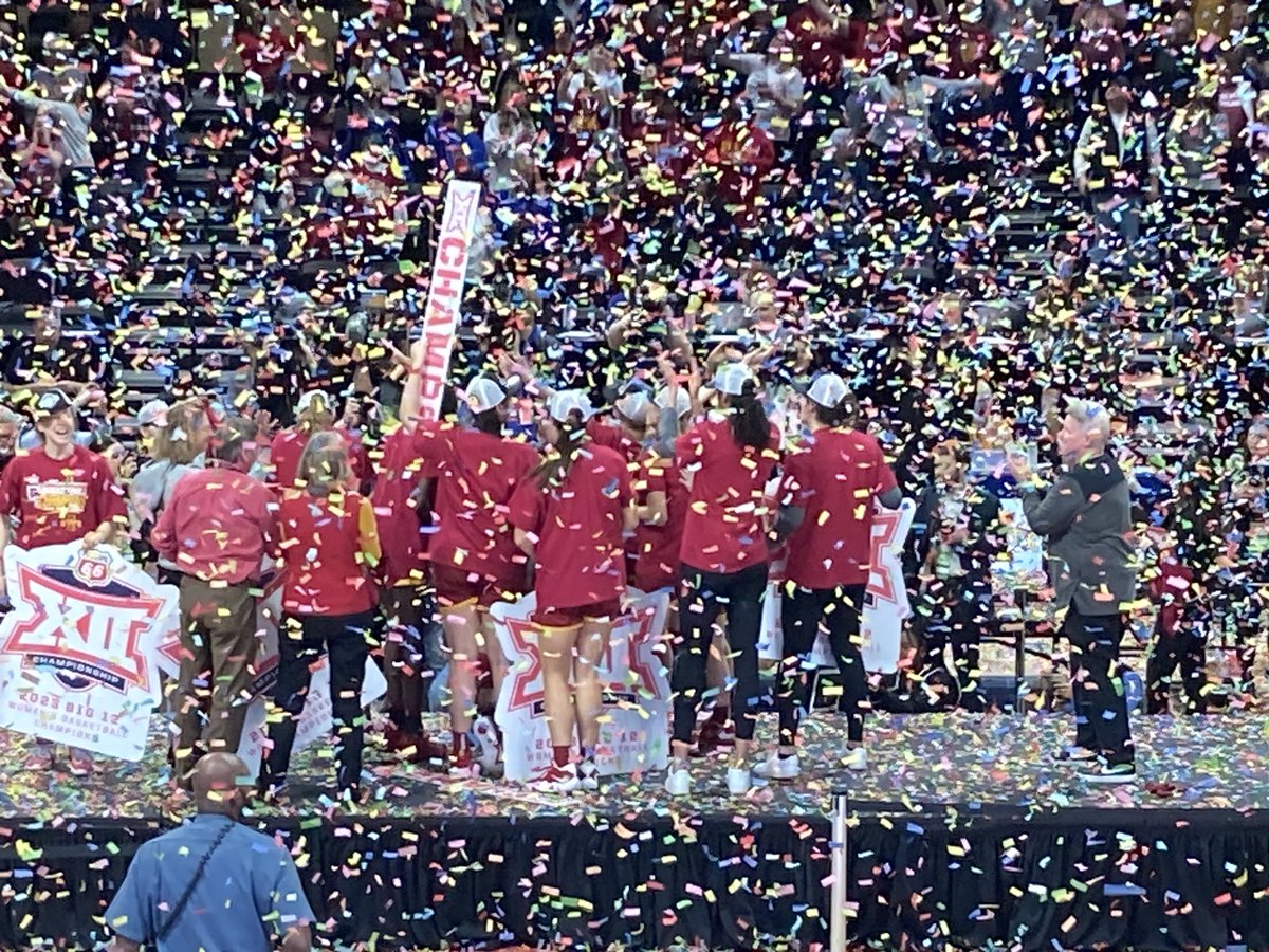 Congrats ⁦<a href="/CycloneWBB/">Cyclone Basketball</a>⁩!  Big 12 women’s basketball Champs in KC!!