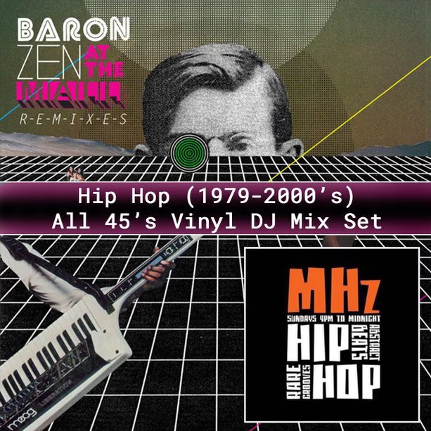 BaronZen's tweet photo. Tune in to KZSU 90.1 from 9-12 tonight as I drop an all-45 hip hop set https://t.co/1swSmVL5K5