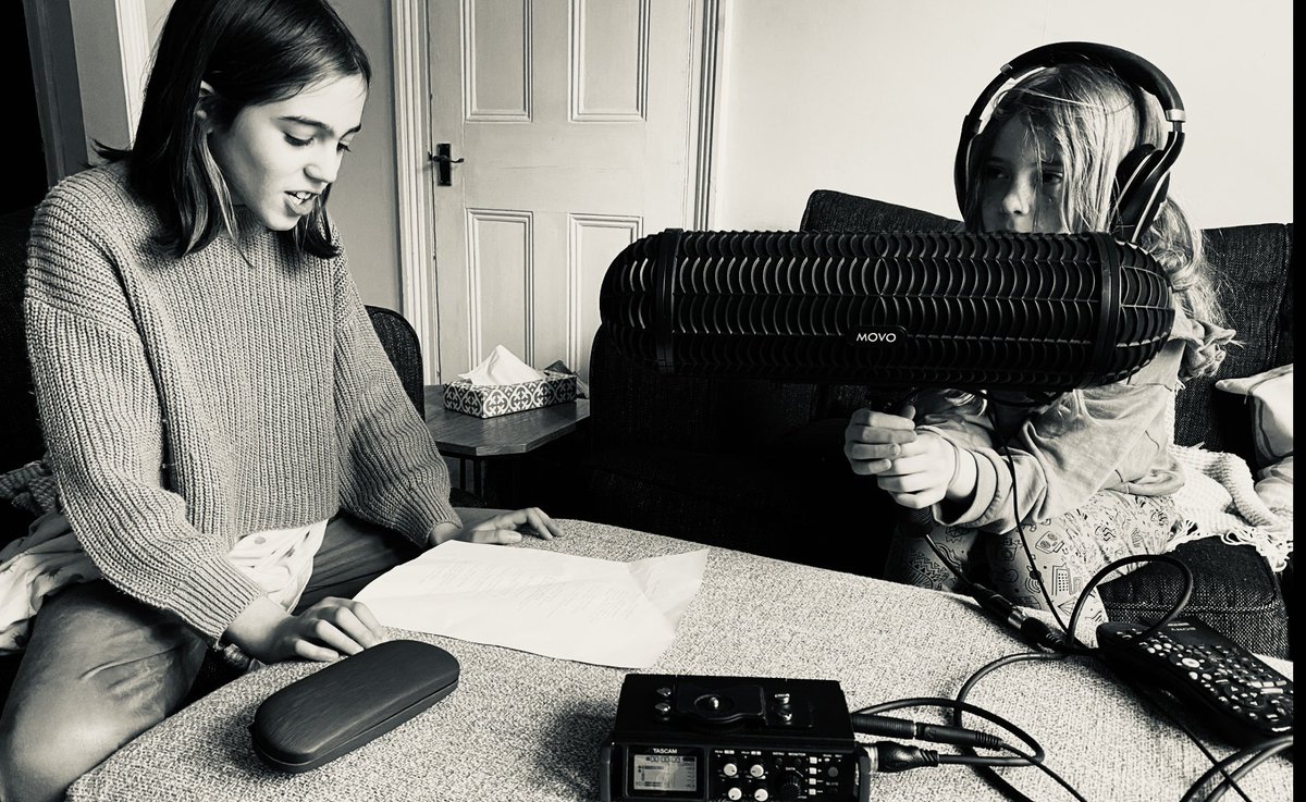 Eme joins Arcademic today to record her part in our forthcoming feature film #CircleOfShadows (also, Ava as Boom Op 🎧 🎤) imdb.com/title/tt219796…