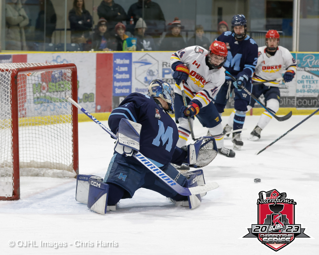 chriscapturedit's tweet photo. WELLINGTON, ON - @Stmbuzzers at @OJHLDukes! Game is tied 1-1 after the first at the Wellington and District Community Centre! © OJHL Images Chris Harris  #leagueofchoice #OJHL #playoffs #game3 #Wellingtonontario #wellingtondukes #WELvsSTM #buzzerhood #Stmi https://t.co/kLhauYzRLc