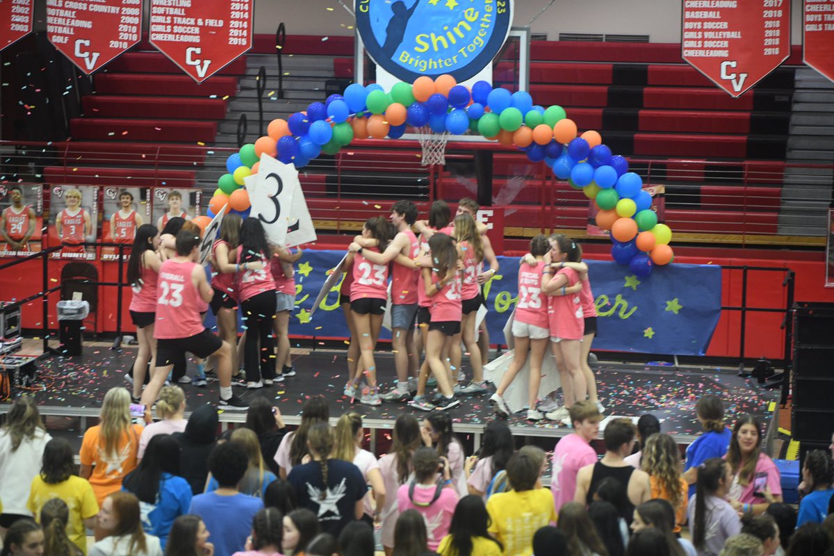 We did it CV! $320,146.23 all for the kids. We could not have done it without the incredible support from our students, families, sponsors, teachers, and administration! From your 2023 leadership team, thank you so much! We Shine Brighter Together💙