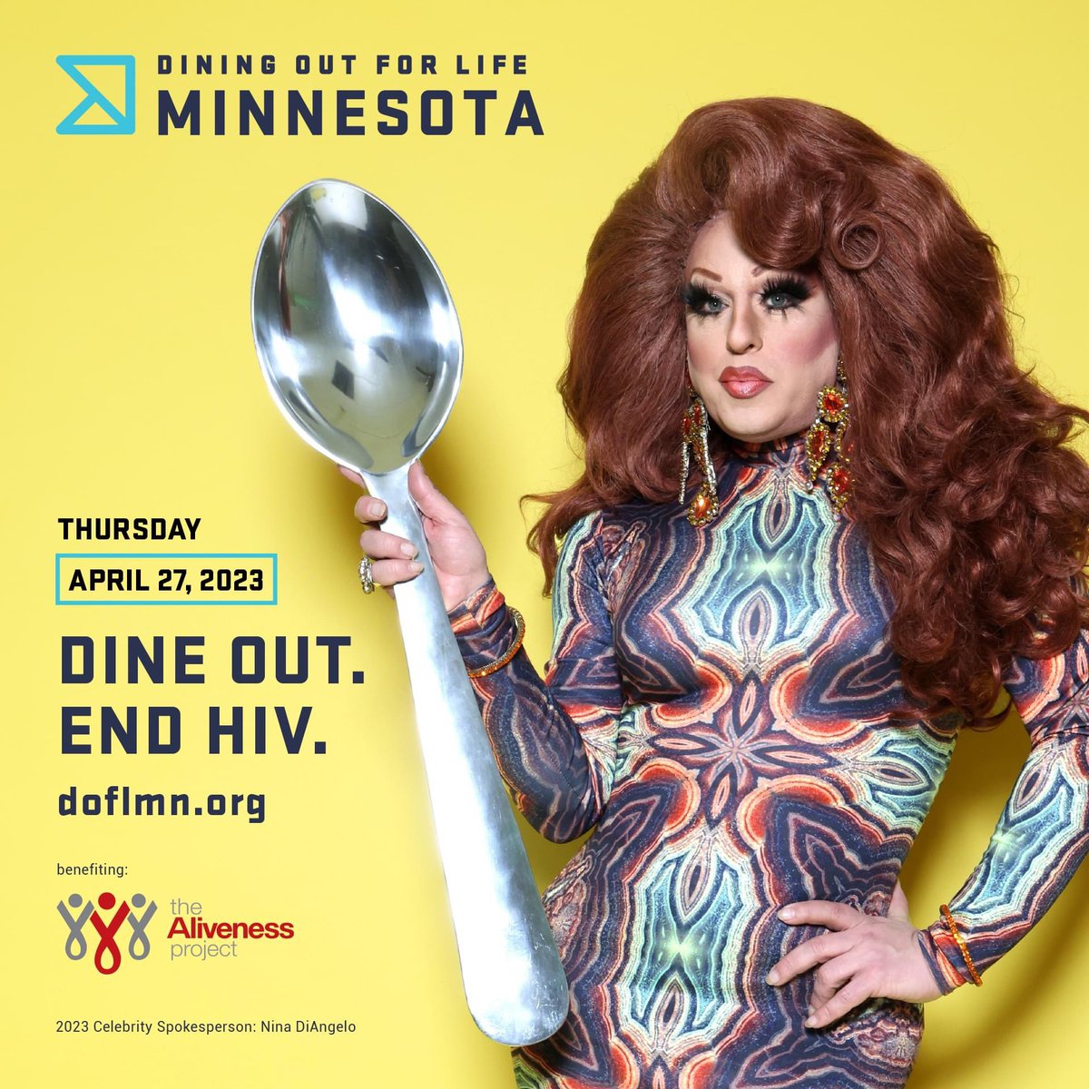 Are you ready to dine for a difference?🍔That’s right, Dining Out For Life is back with Nina DiAngelo! Make your plan to Dine Out and End HIV on Thursday, April 27 at a participating restaurant. Don't forget to lick the spoon. 🥄

#DineOutEndHIV #DOFLMN
