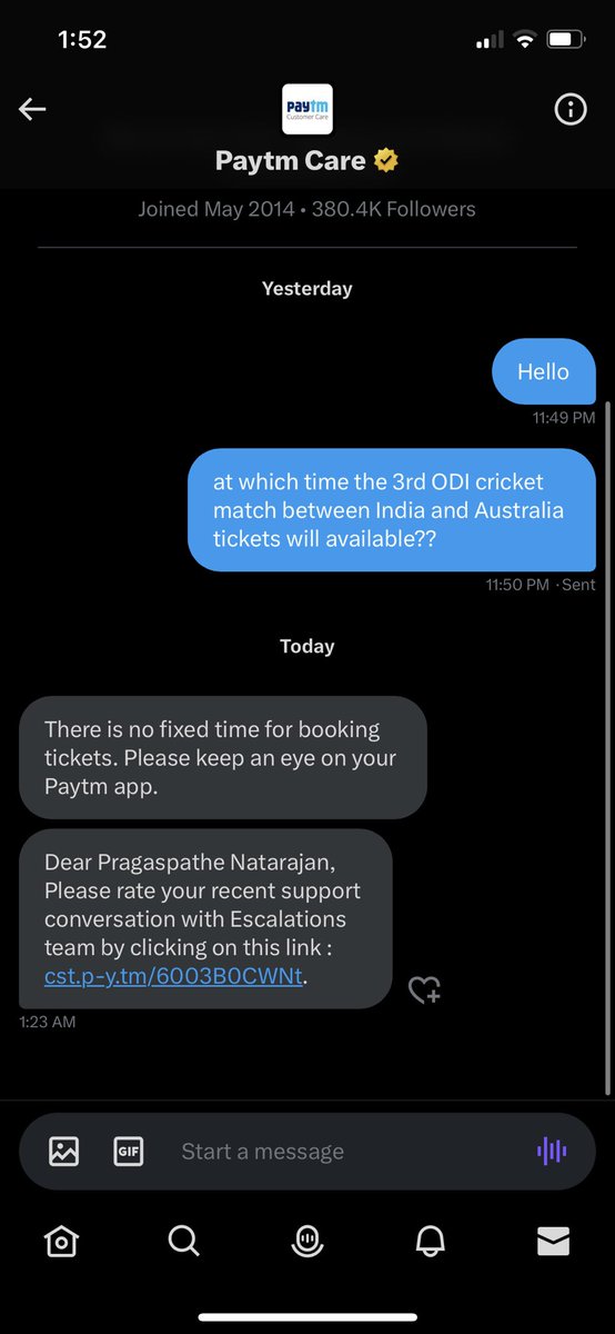 pragastweets's tweet photo. @aravind_TAinc @Paytm @paytminsider https://t.co/DQVF6MPFhS