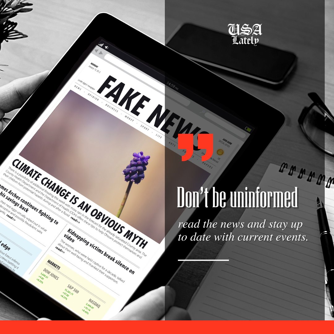 usalately's tweet image. Don't let lack of information hold you back! 🤔🚫 Stay up-to-date with current events by reading the news and be in the know about what's happening in the world around you. 📰💻 #StayInformed #ReadTheNews #CurrentEvents