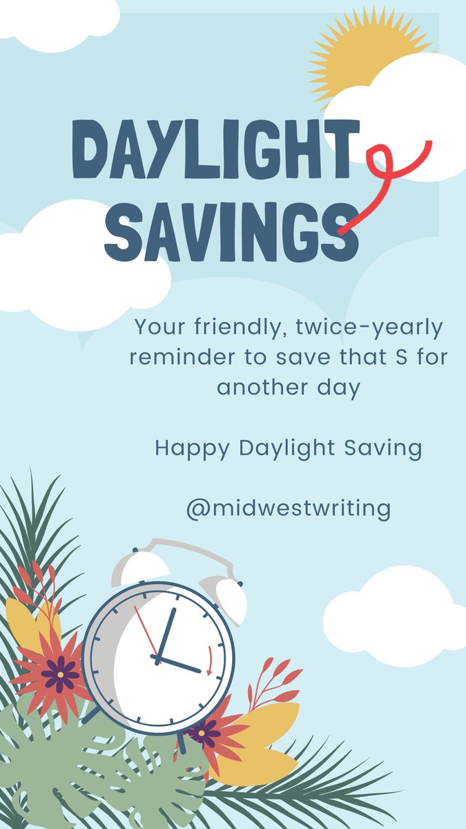 #DaylightSaving #NotSavings