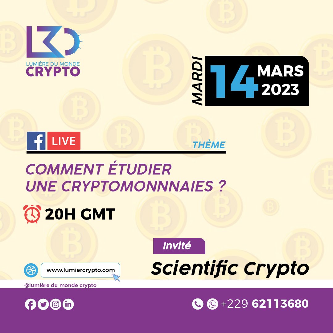 Lalumieredumon2's tweet photo. Hello Guys 

Saviez vous que 99% des projets cryptomonaies sont juste de l'arnaque ?
Comment distinguer le vrai du faux ?
Nous vous donnons rendez-vous ce mardi 14 mars à 20hGMT pour en débattre 
#Btc 
#Blockchain https://t.co/m6YUEnbFK8