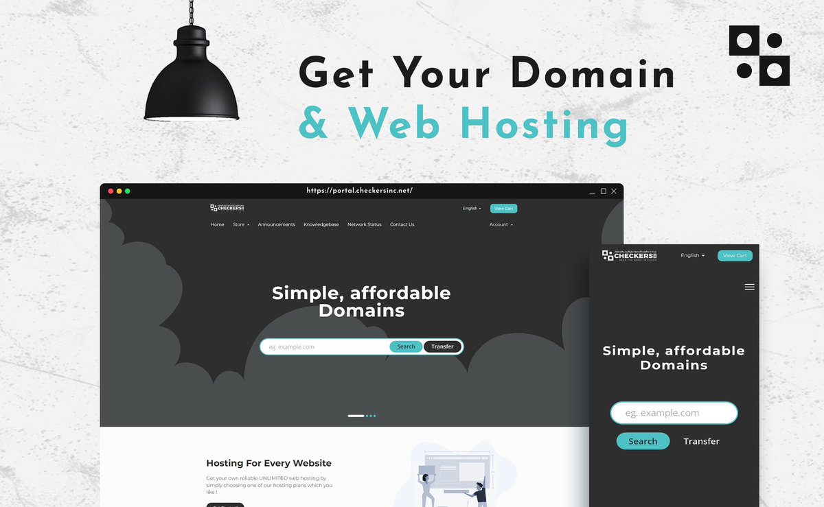 CheckersInc's tweet photo. Get your own reliable UNLIMITED web hosting by simply choosing one of our hosting plans which you like !

visit:

https://t.co/IsJltgyCvA

#webhosting #domains #webservices #business https://t.co/EZ36HjvcYg