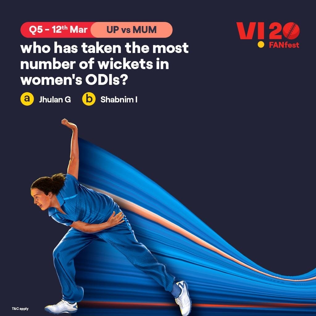 ViCustomerCare's tweet photo. Get in on the action now. Comment the right answer with #Vi20FANfest &amp; stand a chance to win big – an iPhone every match. And 50 participants of the season to answer correctly will stand a chance to win Bluetooth headphones, GoPros, gift vouchers &amp; more. So, howzat! #ContestAlert https://t.co/0R03bLMq6c