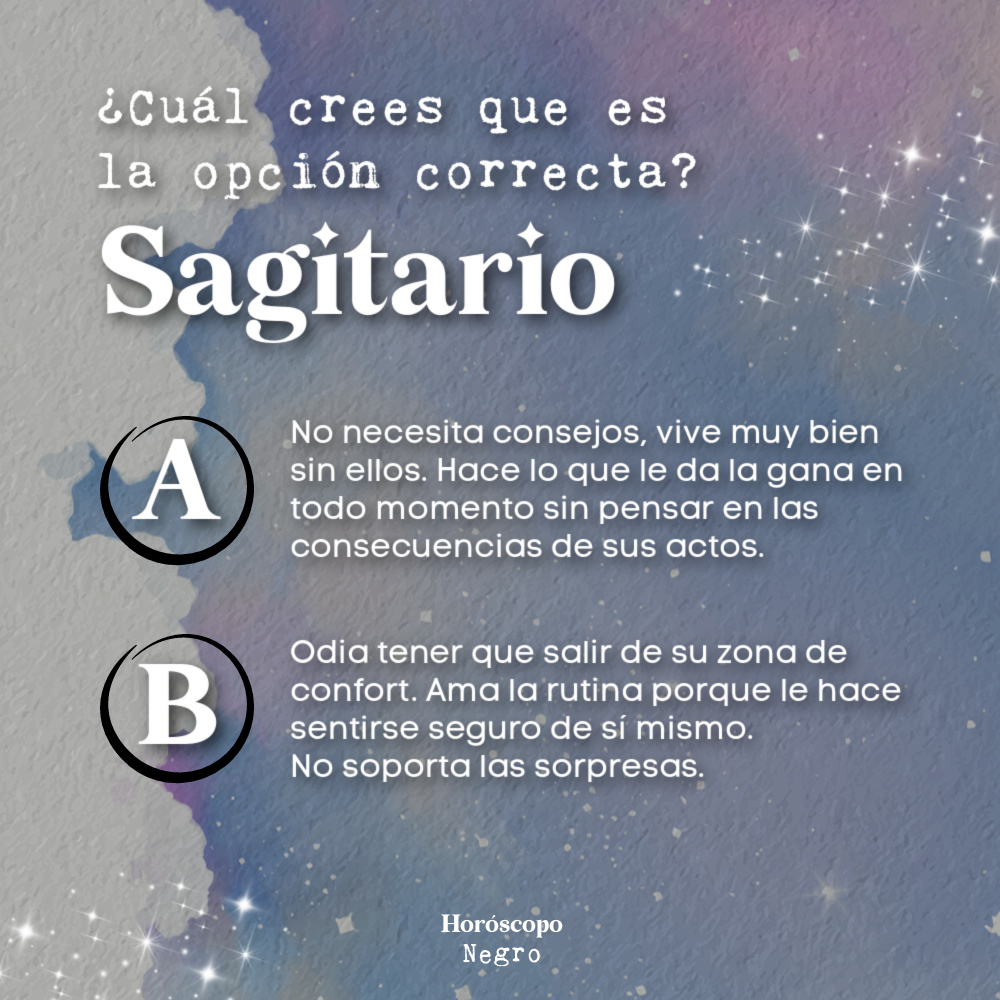 sagitario_hn's tweet photo. ¡Comenta cuál crees que es la opción correcta! ✨🔮✨ #sagitario #horoscoponegro https://t.co/soIPKeCOQx