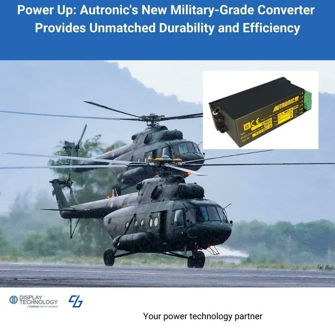 MoPowerA's tweet image. Defend your power supply with the new ACM60/Ks converter from Autronic! Designed for military applications, this plug-and-play DC/DC converter features a wide input range, EMC filtering, and more.  buff.ly/3xNsZ0o #MilitaryGrade #powersupply #DCConverter