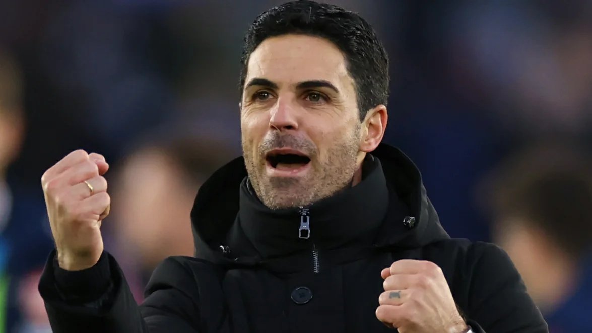 2korada's tweet photo. Mikel Arteta reaches 100 wins as manager. 💯 https://t.co/8uP7hFP9Bu