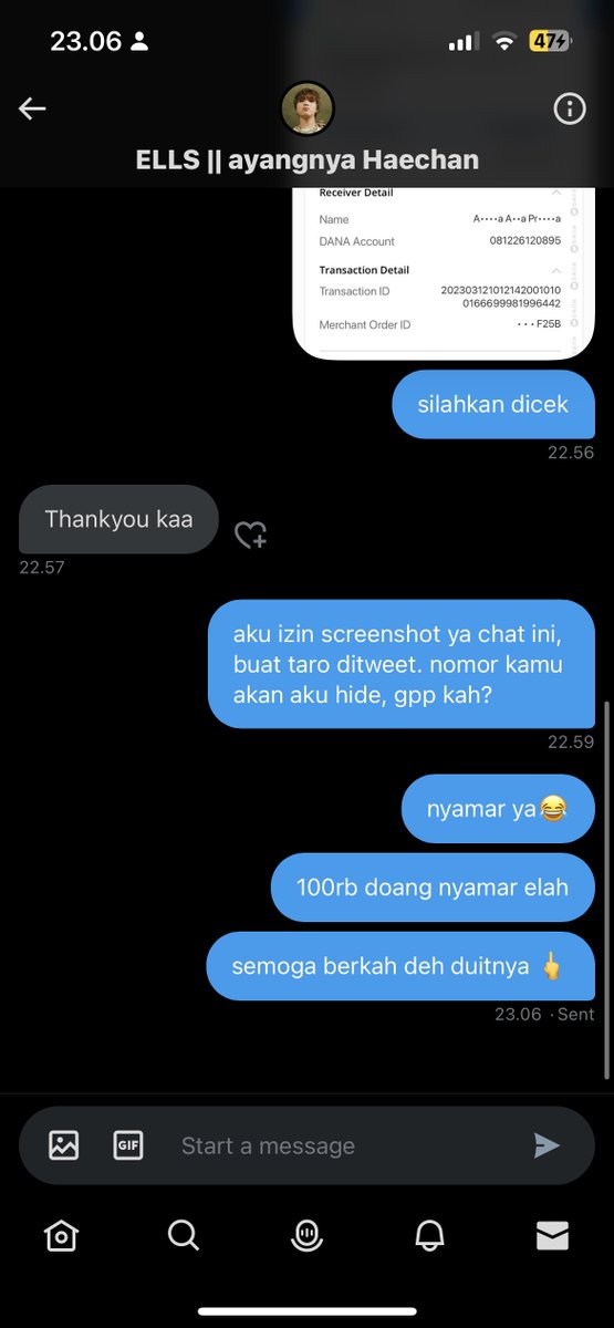 _dearoi's tweet photo. anggap aja gw lagi buang sial 😂

dia nyamar jadi akun pemenang giveaway, lupa aku cek lgi akunnya dan ternyata memang beda orang sama akun yg beneran menang... 

haha https://t.co/Z07cuW6UcG