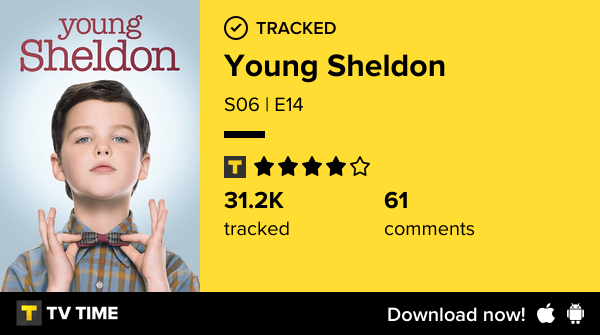 sarcasssm's tweet photo. I've just watched episode S06 | E14 of Young Sheldon! https://t.co/RDrSXMEXDj #tvtime https://t.co/4YZoz7ZgFJ