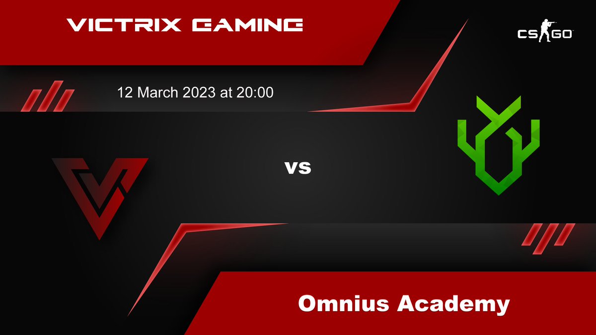 ⭐️GAME TIME⭐️

Are you ready for this? 🧐
Tonight at 8pm, it's VG vs. <a href="/omnius_gaming/">Omnius Gaming</a> as we make our way through the #VSGaming Masters S8 league 🔥

Flashbangs out and headshots ready! #GLHF to both teams tonight 🤞
#GoVictrix #CSGO #MastersS8