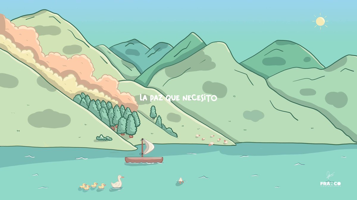 Franilus's tweet photo. La paz que necesito ❤️. Dibujitos #Kawaii para tu día 😊
.
.
.
#kawaiigirl #landscape #wallpaper #ilustration #ilustración #digitalpainting #DigitalArtist https://t.co/LLe3rBJav9