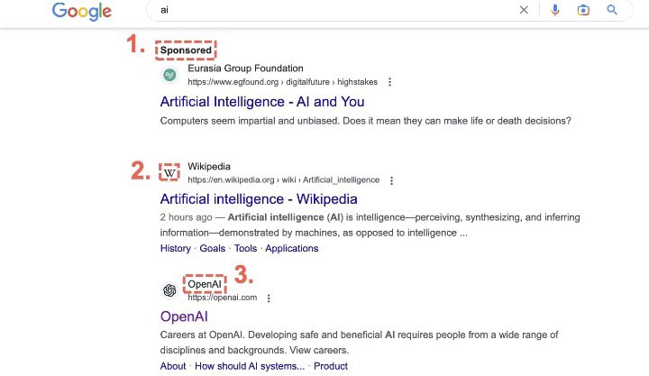 DigitalUtiliza1's tweet photo. Google's desktop search results just got a makeover with favicons, site names and 'sponsored' labels. It's been on mobile for a while, but are we feeling it on desktop? 

#GoogleSearch #UXdesign #DesktopUpdate #AI #ChatGPT https://t.co/RZ3R3wRJf4