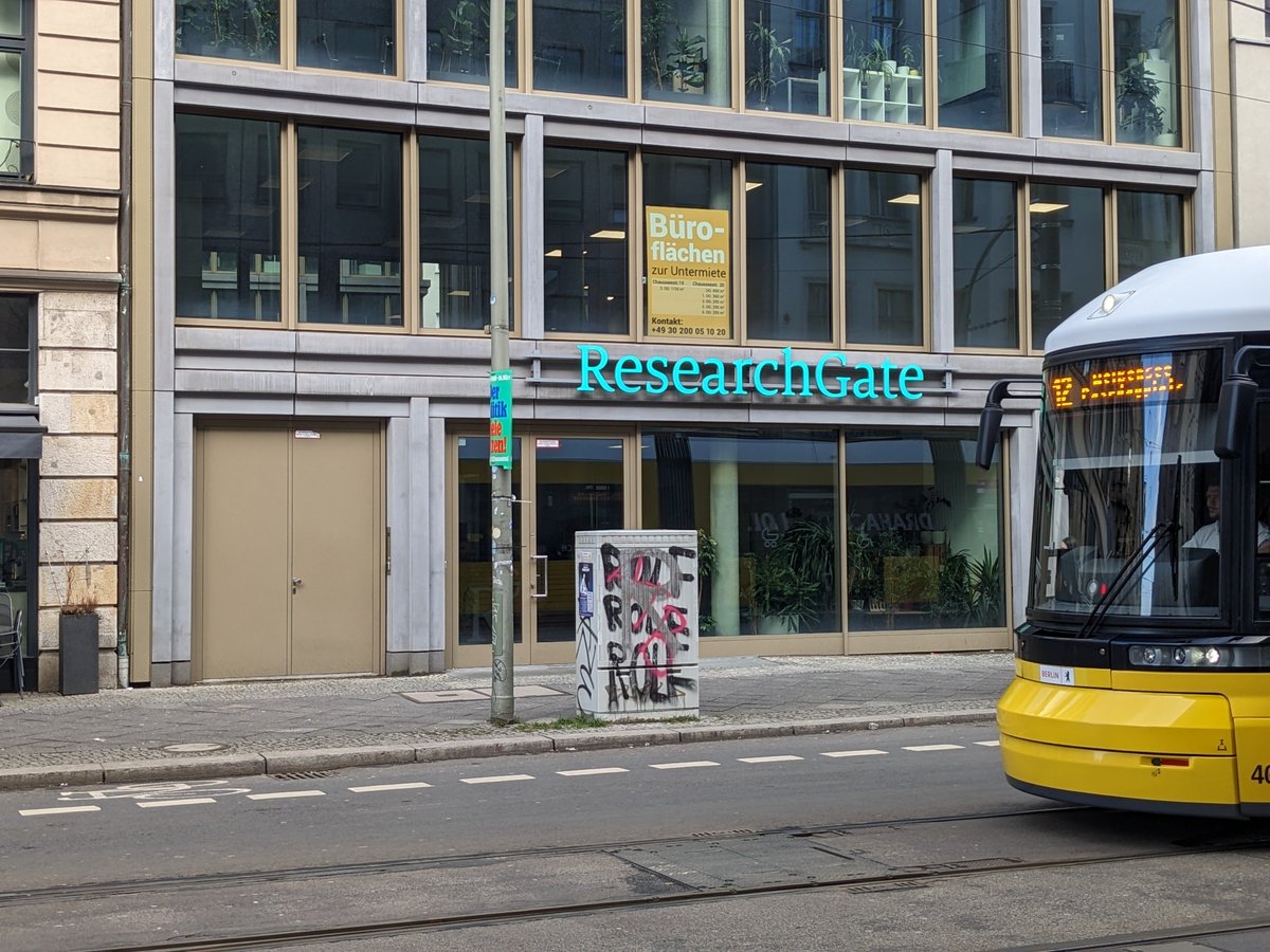 RealMattJM's tweet photo. I found where ResearchGate lives IRL, it's in Berlin! https://t.co/U8IzpTfLfz