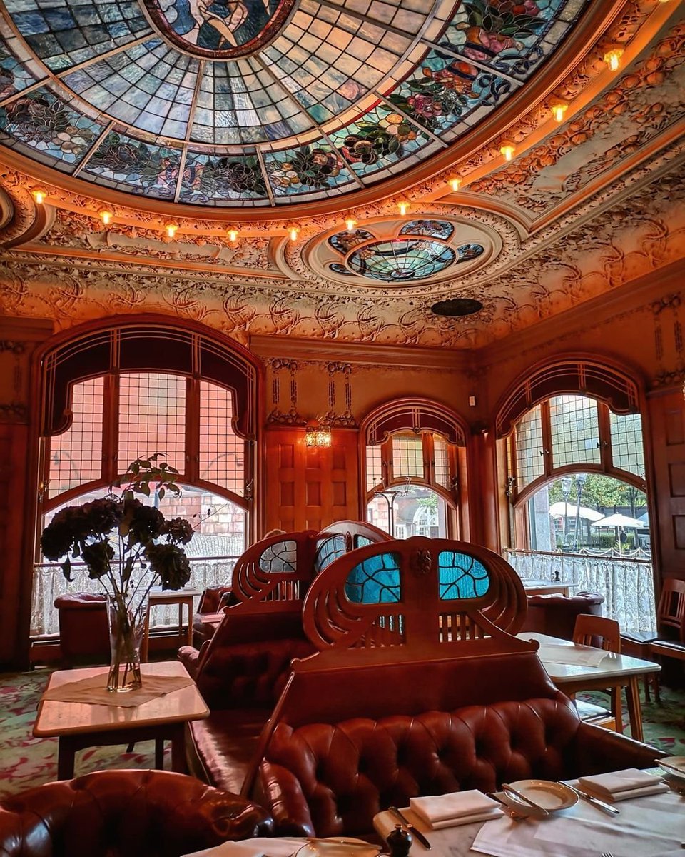 Step back in time at Stockholm's Opera Bar, a classic hangout since 1905. Marvel at the mix of Art Nouveau and gentlemen's club decor while enjoying traditional Swedish cuisine. #Stockholm #Sweden #OperaBar #architecture #artnouveau via bit.ly/3J9tQO8