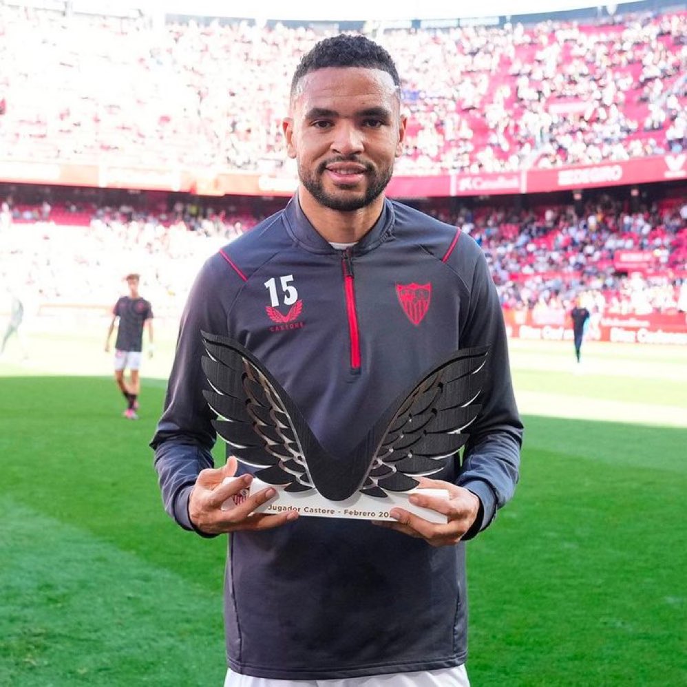 SevillaFC_ENG's tweet photo. 🏆 #Castore 𝗣𝗟𝗔𝗬𝗘𝗥 𝗢𝗙 𝗧𝗛𝗘 𝗠𝗢𝗡𝗧𝗛 ⚪️🔴

Congratulations, Youssef! ❤️ https://t.co/IBzIXqn5NH