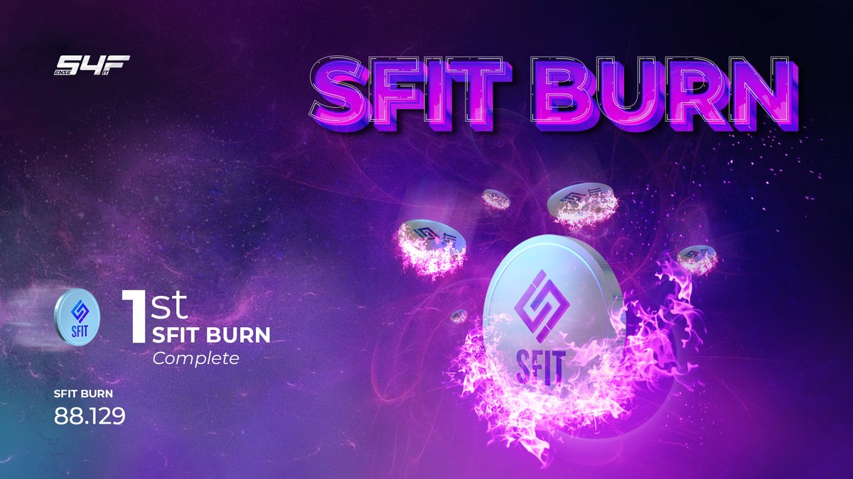 sense4fit's tweet photo. 🔥 Sense4FIT just completed its 1st #SFIT burn, destroying 88129 SFIT tokens!
 
With our new burn mechanism, 5% of tokens purchased from the market using royalties revenue are permanently removed, driving up the value of the remaining tokens💰 #SFITtoken #tokenburn https://t.co/dGuKcLLUZr