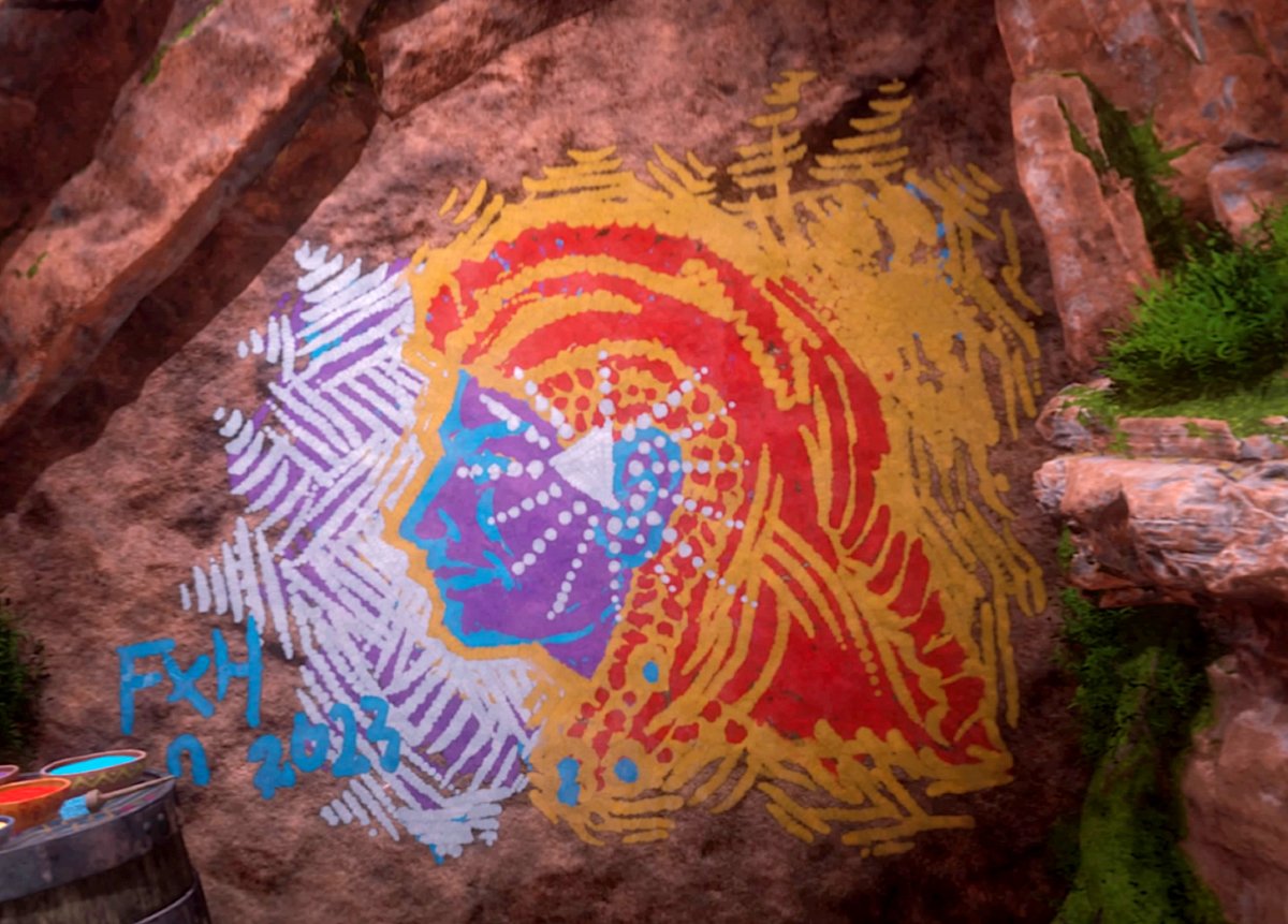 My very first drawing of Aloy on the video game Horizon Call Of The Mountain from <a href="/FirespriteGames/">Firesprite</a> and <a href="/Guerrilla/">Guerrilla</a> !! Will try to do more !!