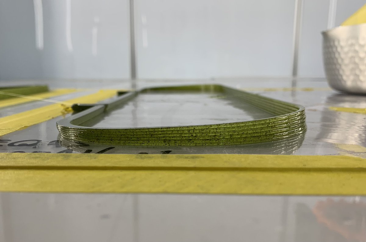 Sho_4580's tweet photo. さて、新素材での出力開始。
#ExtraBold
#EXF12 #大型3Dプリンター
#tatami_refab_project https://t.co/v9OoYnBXmH
