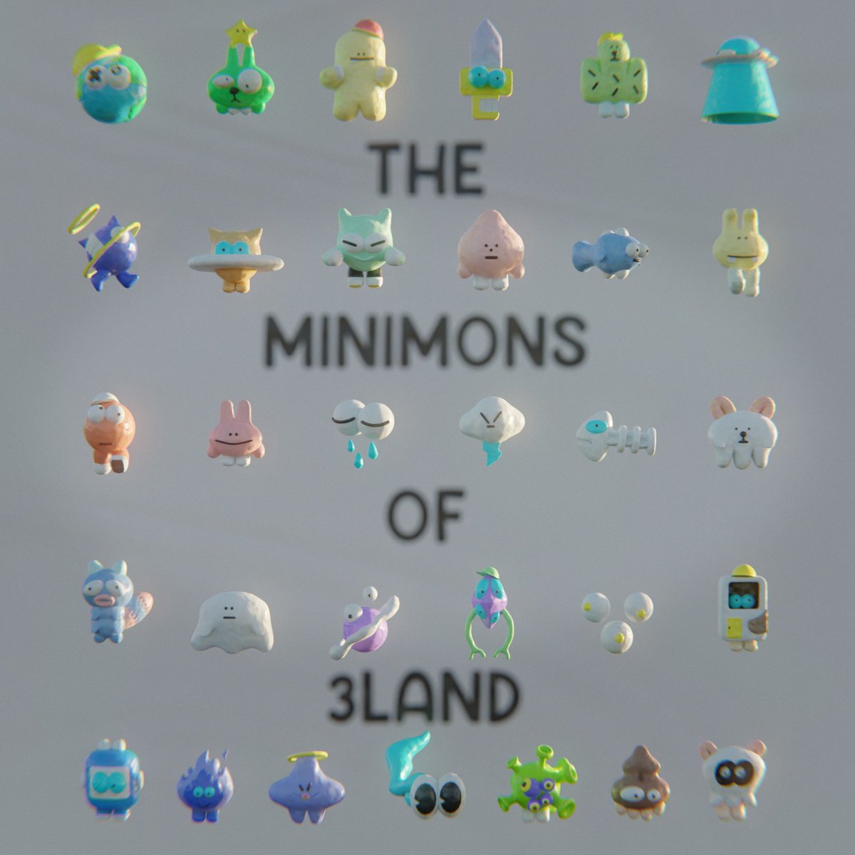 SDangpad's tweet photo. spent my weekends modeling these minimons 👀👾@3LandersNFT 
These are sooooo cute!! UwU https://t.co/8jMX6FfWeD