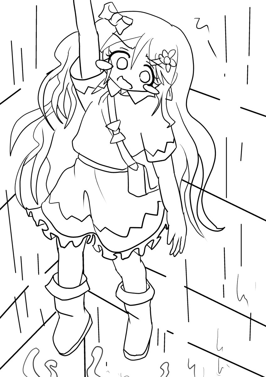 らくがき
リリ「落とし穴は王道のトラップです
たとえ浅い場合でも下には槍があったり、触手やスライムが獲物を求めてひしめいている事もあるので、非常に危険です。王道であるのにはちゃんと理由があるんですよ」
危うく乙女として終了しそうになったリリーティアちゃん