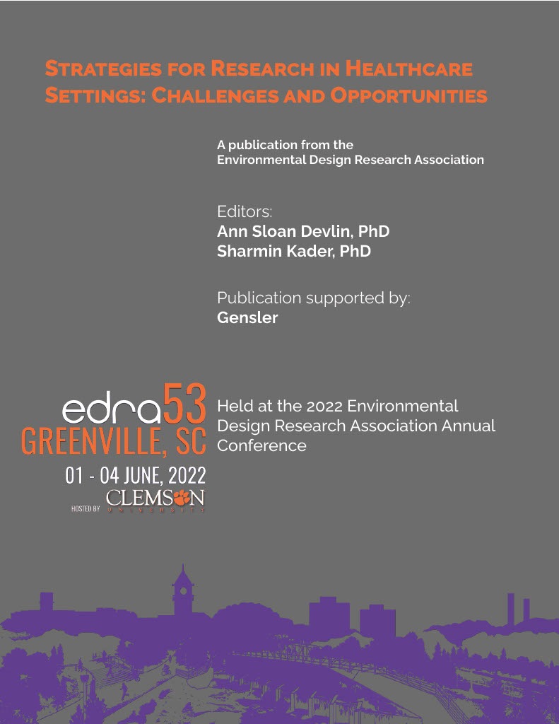 sloan_devlin's tweet photo. Check out “Strategies for Research in Healthcare Settings: Challenges and Opportunities,” for which I am co-editor; it’s a sub-proceedings from EDRA 53 available through Curran (https://t.co/hQDPjQ6bIV). https://t.co/SGl14nEB8u