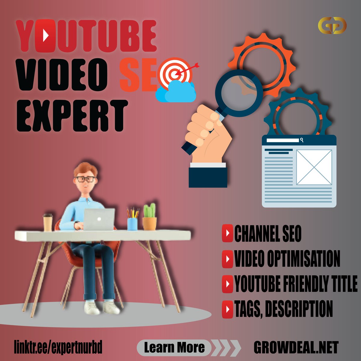 expertnurbd's tweet photo. If you searching a SEO expert for your YouTube channel to grow your organic views and subscribers, I will be your SEO expert for your social media managing.

#seo #seoexpert #socialmedia #socialmediamarketing #youtube #youtuber #expertnurbd #expert #usayoutuber #organics https://t.co/Lfe6mzMUsg