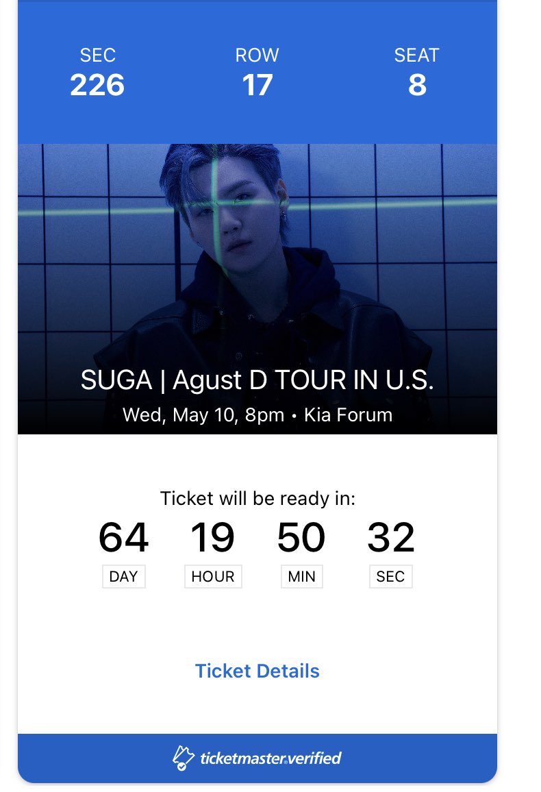 AnnhLam's tweet photo. #AugustD_SUGA_TOUR
SALE AUGUST D SUGA TOUR TICKET
LA, DATE 10. JUST ONLY 1 TICKET https://t.co/6Zf4NPVfnK