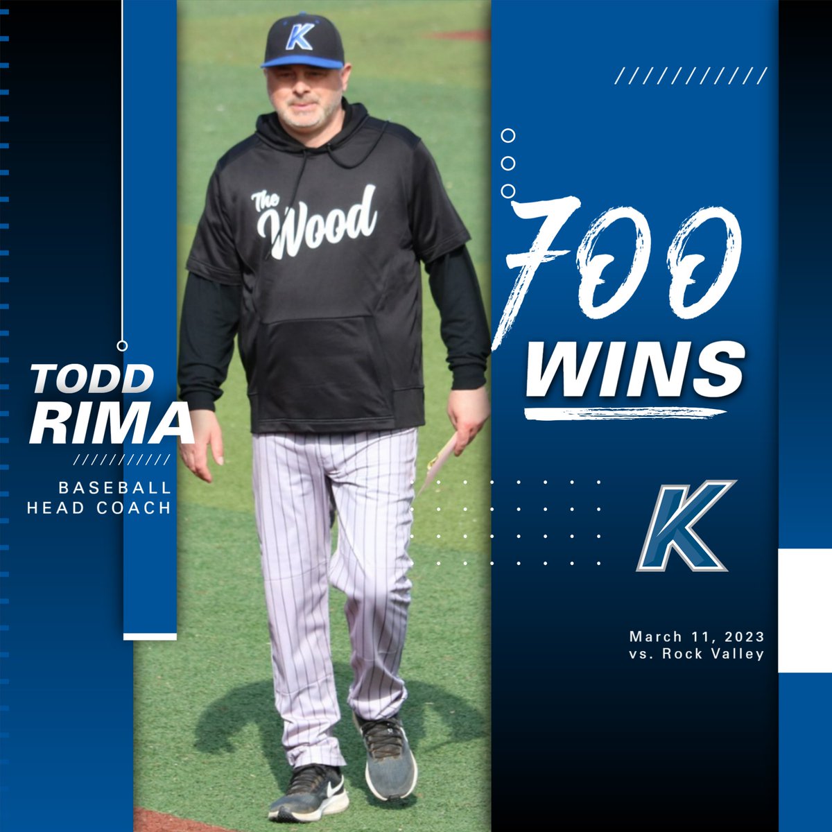 🚨 𝗠𝗜𝗟𝗘𝗦𝗧𝗢𝗡𝗘 𝗥𝗘𝗔𝗖𝗛𝗘𝗗 🚨

Career Win #⃣7⃣0⃣0⃣ for <a href="/KCC_BSB/">Kirkwood Baseball</a> Head Coach Todd Rima!!

Congrats <a href="/TRima23/">Todd Rima</a> 👏👏👏