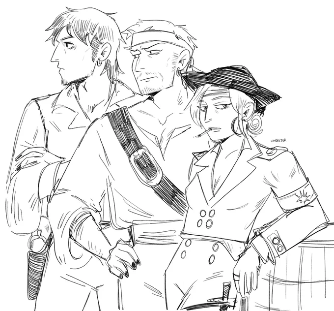 bringing back my pirate au 