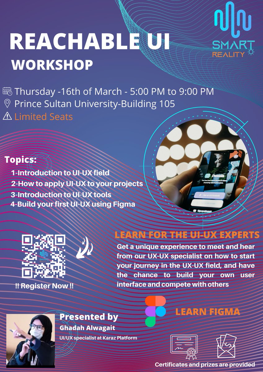 TheSmartReality's tweet photo. Get ready for an amazing UI/UX workshop hosted by Smart Reality! Join us for a day filled with mind-blowing insights, cutting-edge strategies, and game-changing tips that will transform the way you design digital experiences. Spaces are limited, so don't wait to register! https://t.co/SC1elHZYlc
