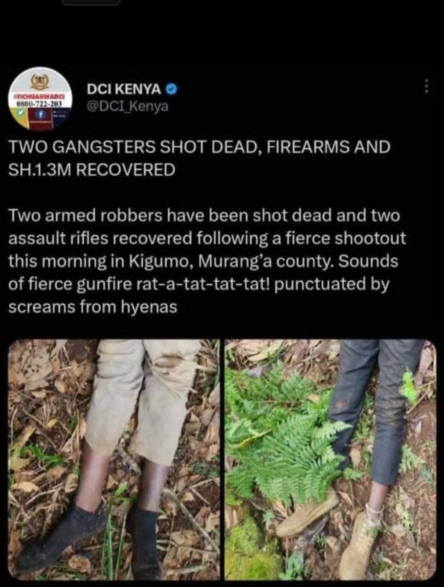 etadv's tweet photo. The photos speak to possible case of extra judicial killing. @IPOA_KE should urgently investigate this case. https://t.co/ljKN8wj2gM