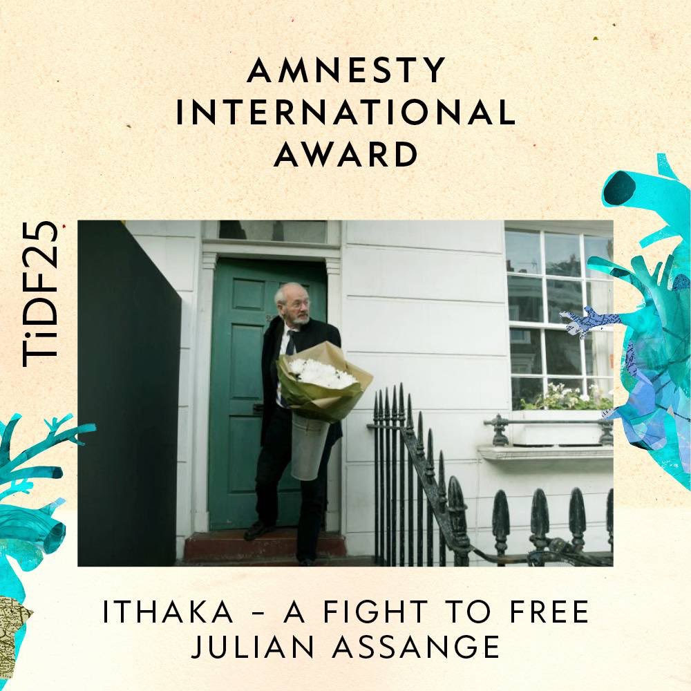 Stella_Assange's tweet photo. BREAKING: @ithakamovie wins Amnesty international award following a great reception at Thassaloniki Documentary Film Festival! #tidf25

Congratulations @citizenbenlaw @gabrielshipton @adriandevant https://t.co/oEKU4XbZNO