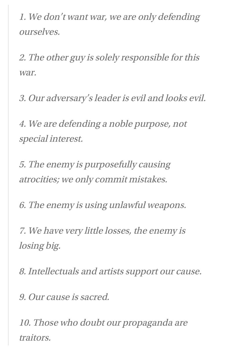 Thucydides on Twitter "The 10 Rules of Propaganda"