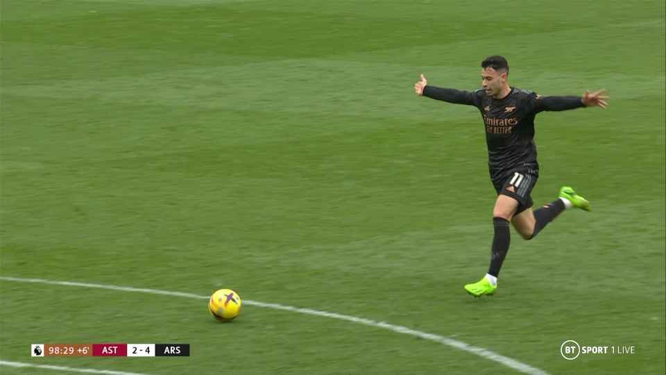 Curt_goff's tweet photo. Noted as a bit of an icing on the cake moment at the time. But before this goal, Martinelli hadn’t scored in 6 games. Since then, he’s got 4 goals in 4 games. Amazing what a tap-in to an empty net can do. https://t.co/1gA1FR70up